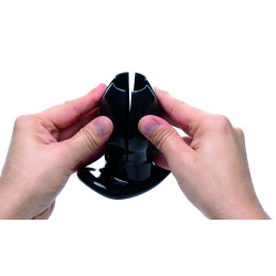 Master Series Plug Tunnel Clawed Noir 9 x 10.5 cm